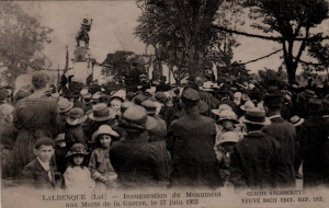 1923 - Inauguration du monument aux morts